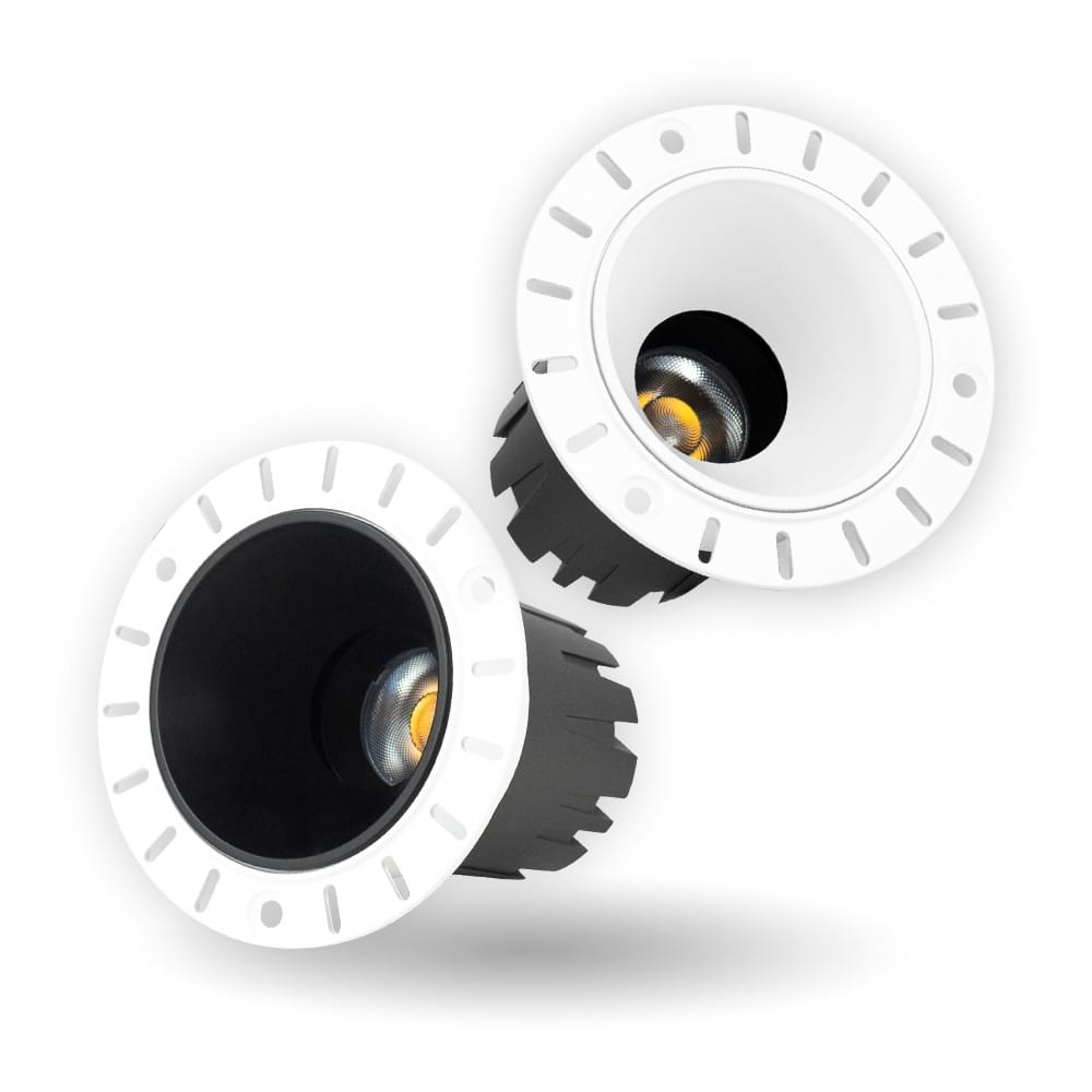 Đèn LED âm trần rọi chóa sâu Zircon (Kim Thạch) không viền KINGLED DA-DLRS-16SS-T103-KV