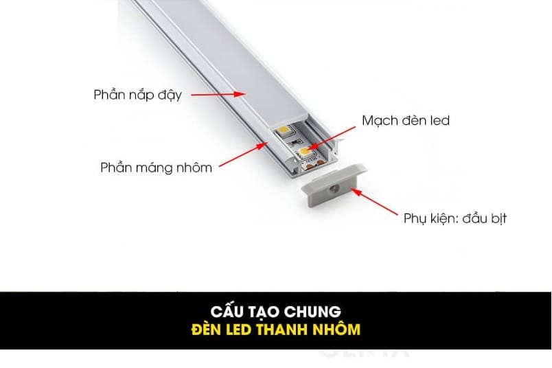 Thanh nhôm định hình LX 02 3