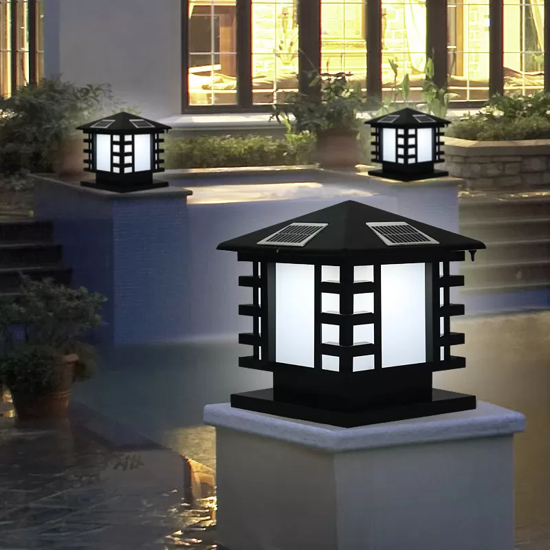Đèn đồng trụ cổng năng lượng mặt trời TD-16-20 D300 2