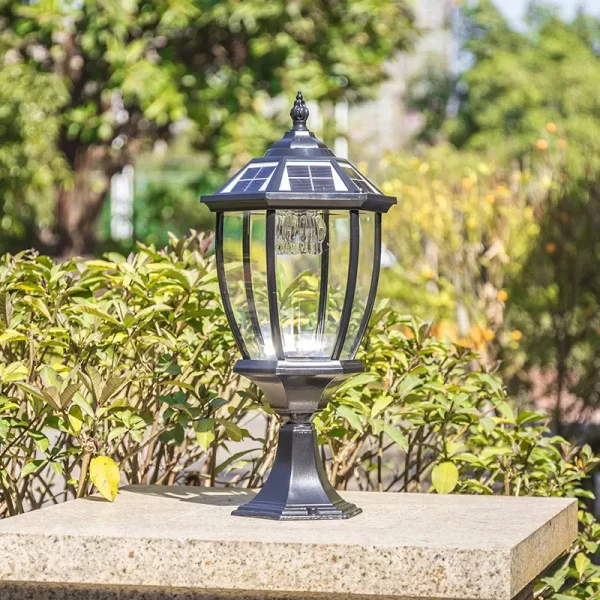 Đèn đồng trụ cổng năng lượng mặt trời TD-19-20