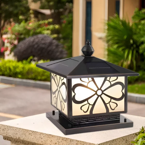 Đèn đồng trụ cổng năng lượng mặt trời TD-33-23