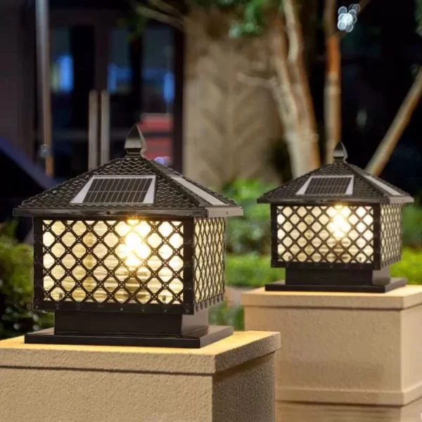Đèn đồng trụ cổng năng lượng mặt trời TD-54