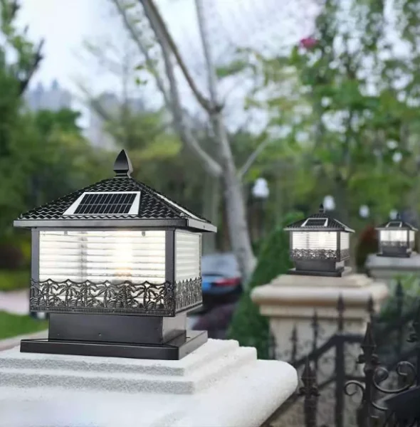 Đèn đồng trụ cổng năng lượng mặt trời TD-58