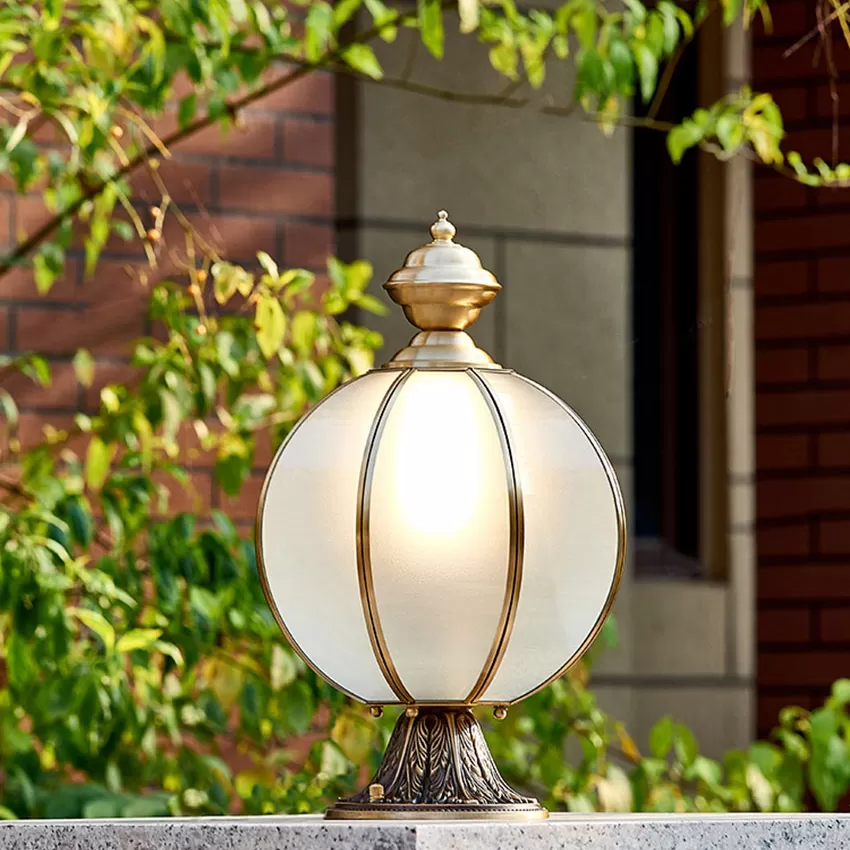 Đèn đồng trụ cổng TD39 3