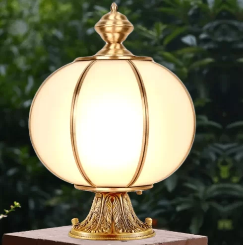 Đèn đồng trụ cổng TD39 2