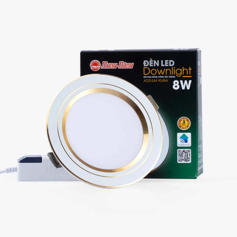 Đèn LED Downlight âm trần Rạng Đông AT20 ĐM 90/8W 3