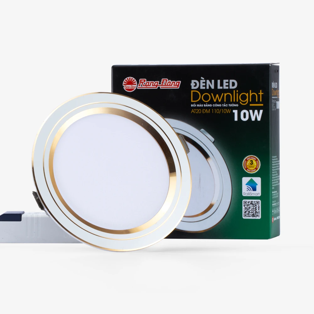 Đèn LED Downlight âm trần Rạng Đông AT20 ĐM 110/10W 3