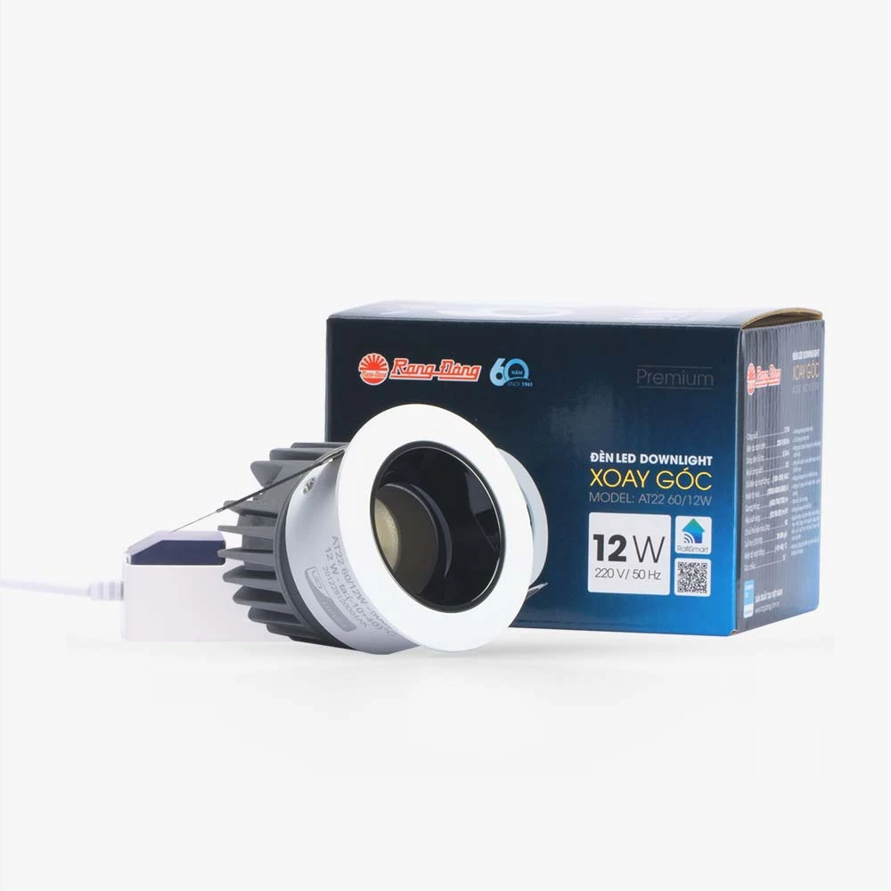 Đèn LED Downlight âm trần Rạng Đông AT22 60/12W 2