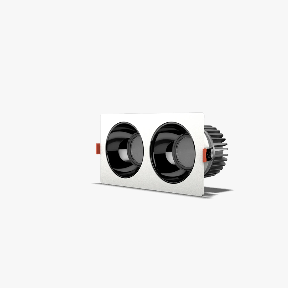 Đèn LED Downlight âm trần Rạng Đông AT25 80x160/10Wx2.PLUS 2