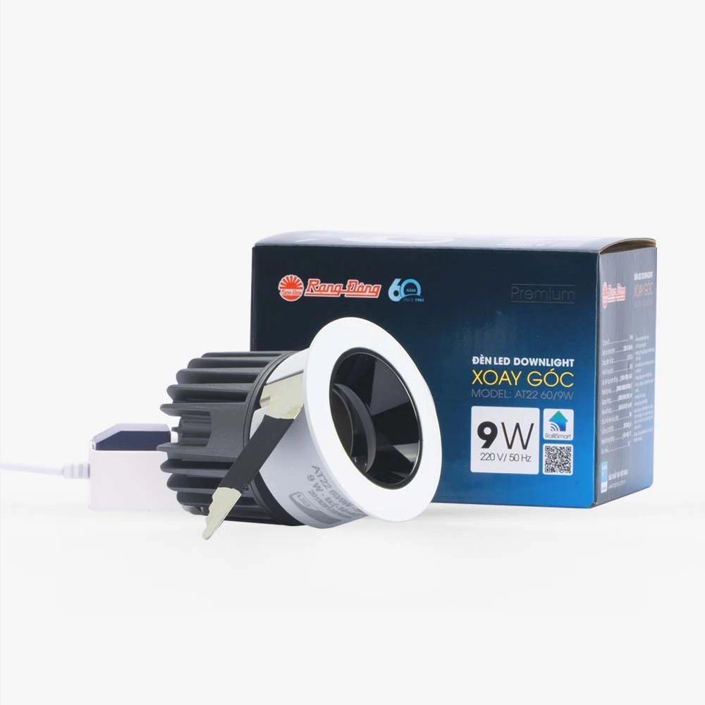 Đèn LED Downlight âm trần Rạng Đông AT22 60/9W 3