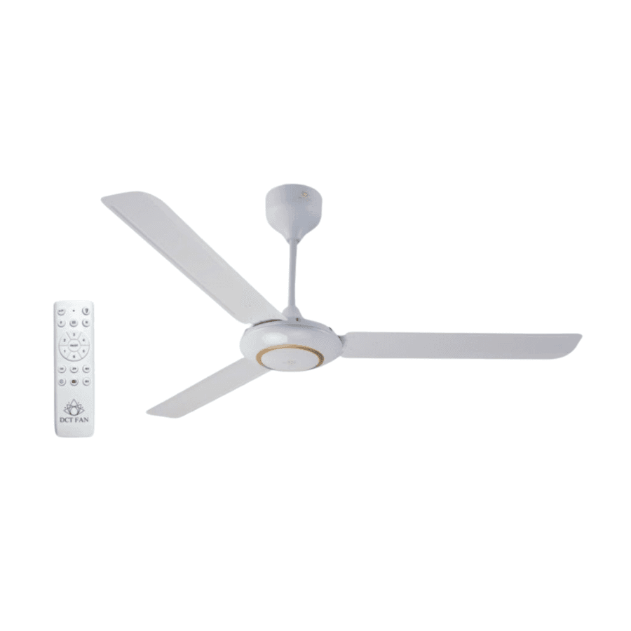 Quạt trần vinawind QT 1400X 3 cánh nhôm trắng, có điều khiển