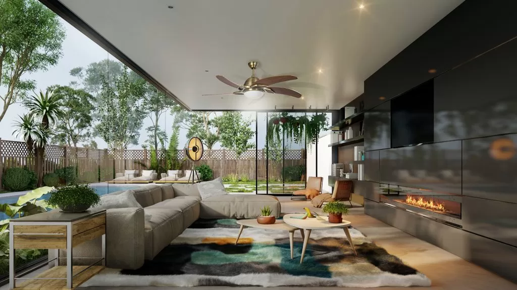 Quạt trần Nhật Bản KaiyoKukan YAMA 4054 4