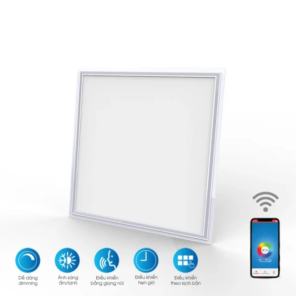 Đèn LED Panel Rạng Đông P02 60x60/40W.WF kết nối Wifi