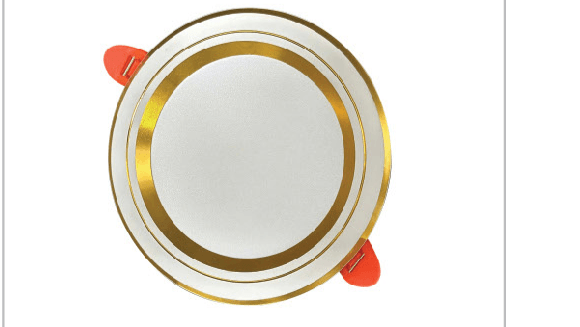 Đèn LED âm trần mặt vàng thân nhôm nguồn rời Asia M12CV-DM 12W 2