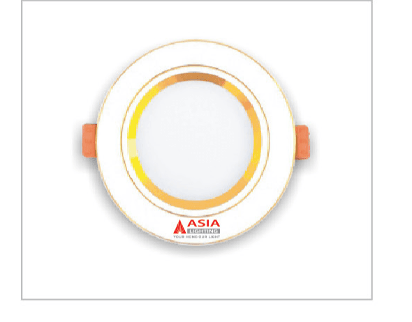 Đèn LED âm trần mặt vàng Asia MV7 7W