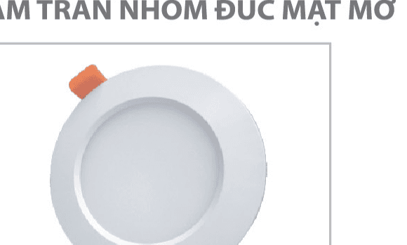 Đèn LED âm trần nhôm đúc mặt mờ Asia MD12 12W