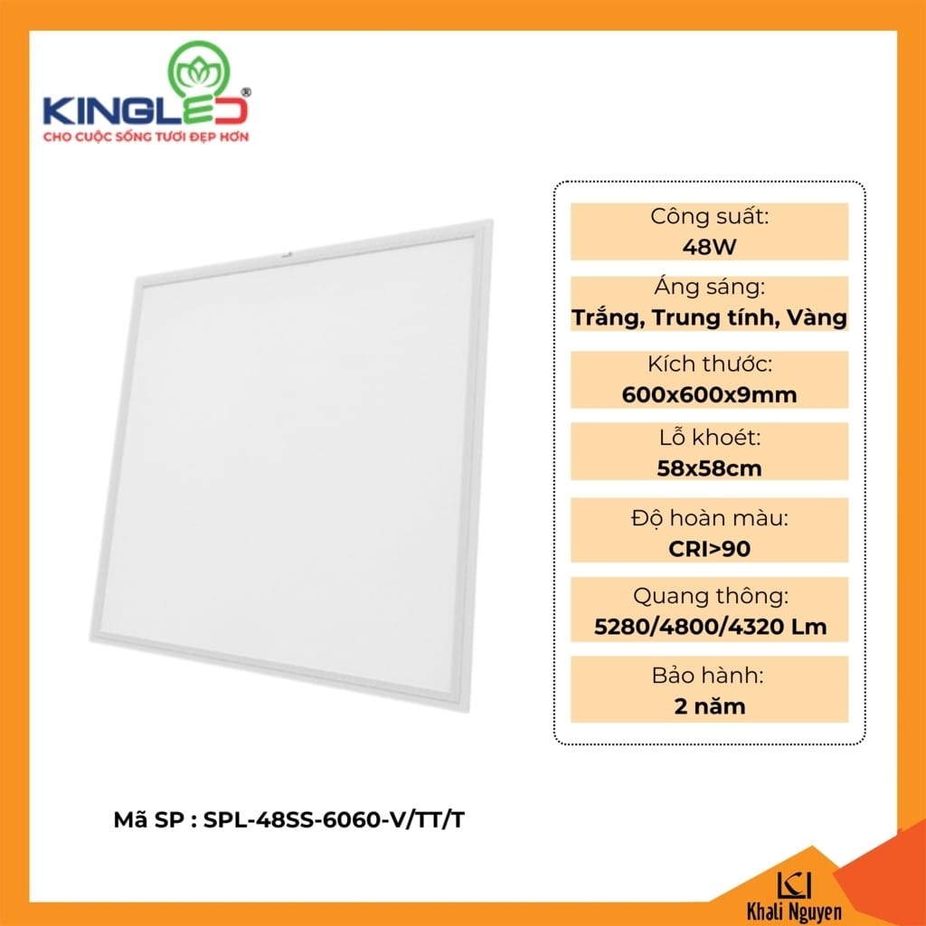 Đèn Led Panel KingLed 48W SPL-48SS-6060 2