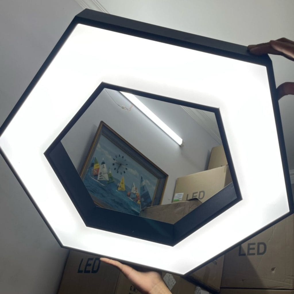 Đèn Thả Văn Phòng Lục Giác Khuyết Ø600 2