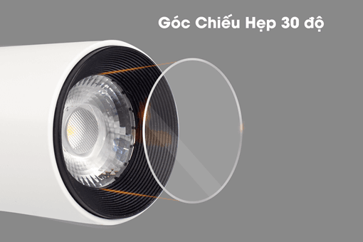 Đèn Rọi Ray Sapphire 7W vỏ đen (DTL-7-D) Kingled 3