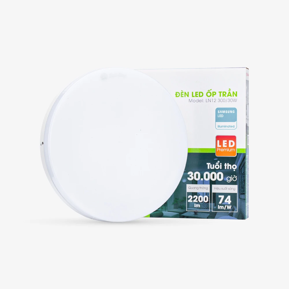 Đèn LED Ốp Trần Tròn 300/30W LN12 Rạng Đông 2