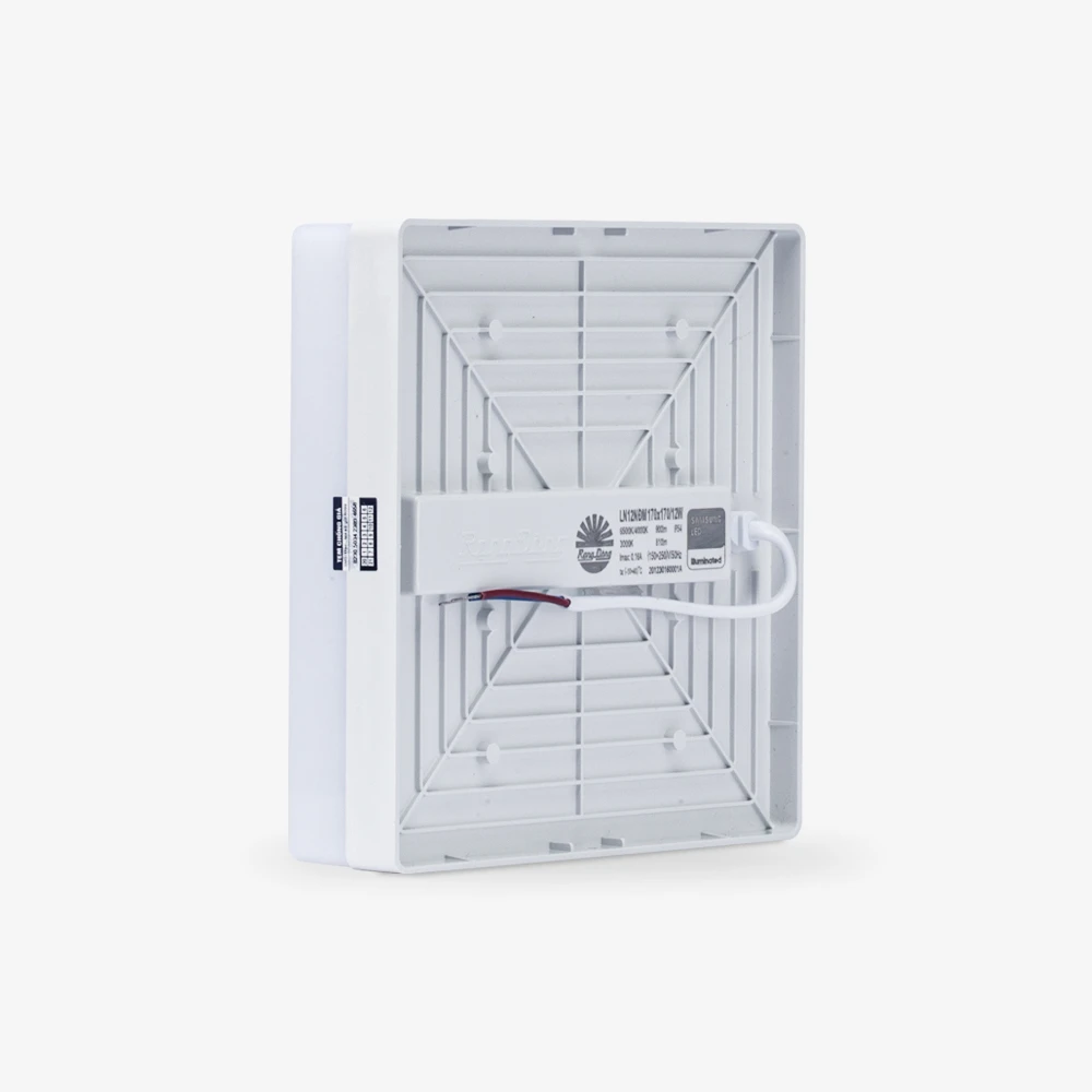 Đèn LED Ốp Trần Vuông Đổi Màu Đế Nhựa 170x170/12W LN12N ĐM Rạng Đông 5
