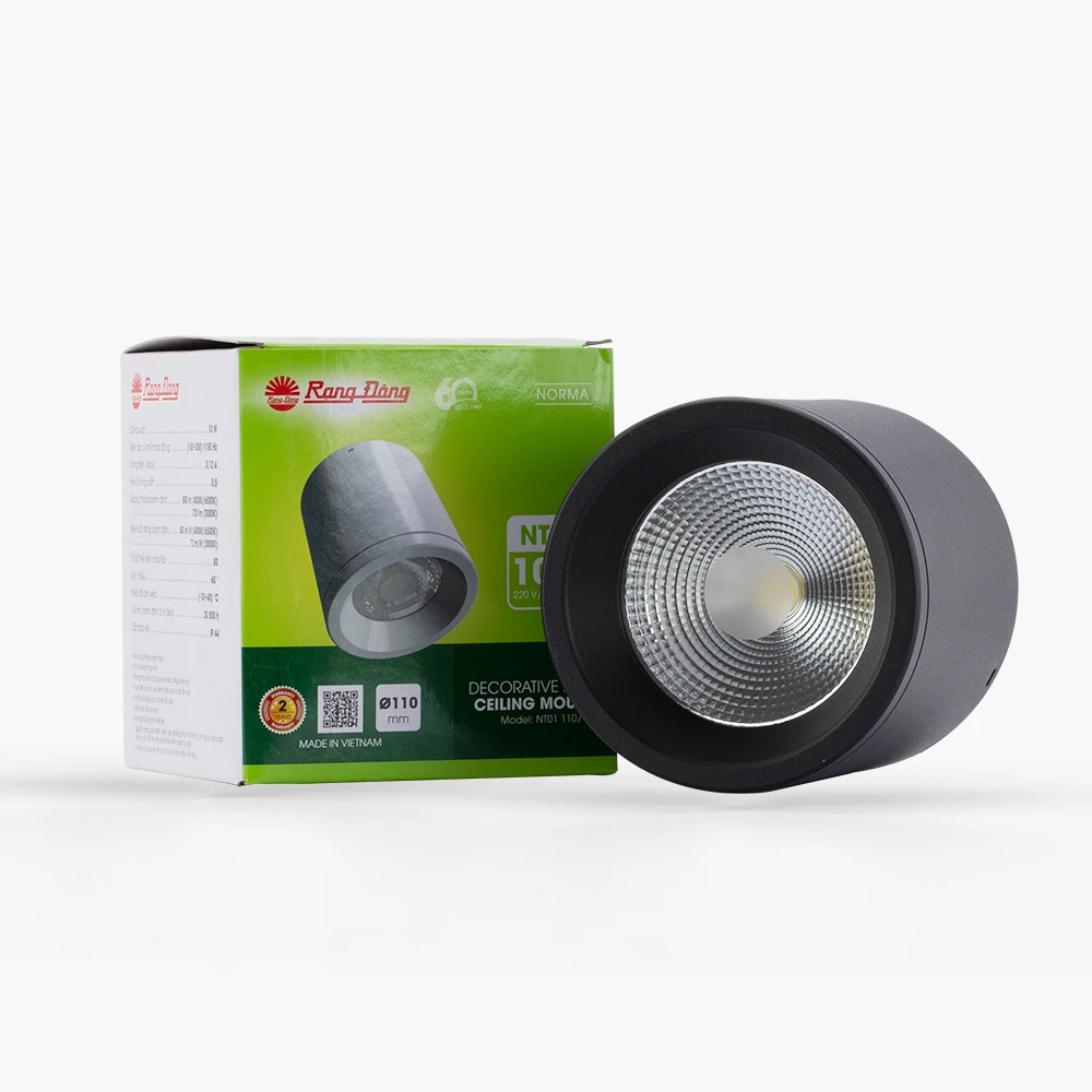 Đèn LED Downlight Nổi Trần 110/10W NT01 Rạng Đông 2