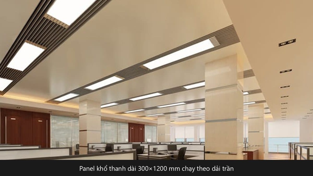 Đèn LED panel Rạng Đông khổ 300x1200 mm chạy theo dải trần