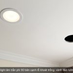 Đèn downlight D90 Rạng Đông: cỡ khoét phi 90 lắp vừa trần nào.